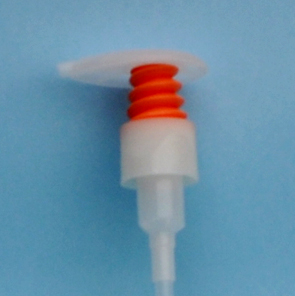 SNHL-Lotion Pump Orange/Natural-24/410 Orange Bellows