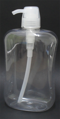 B-FRBT-0037-03-Clear PET Bottle with Pump-1000ml