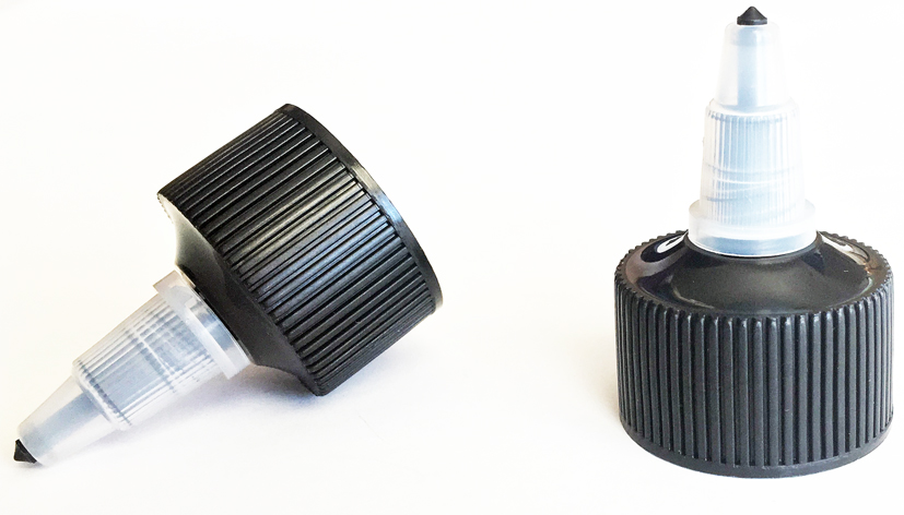 Plastic Black Natural Twist Top Cap 28/410  