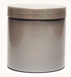SNJPET500SS-500ml Silver PET Plastic Jar with 89/400 Silver Lid 