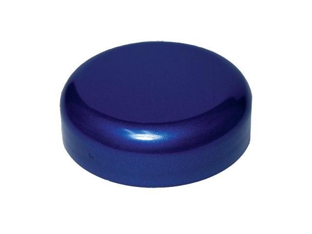 SNDR-20393-BLUE PLASTIC CAP, SMOOTH DOME STYLE CLOSURE WITH A 48/400 FINISH, LINERLESS