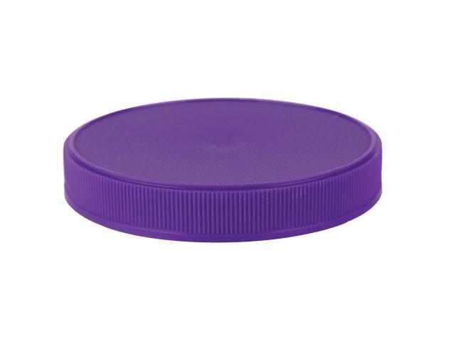 SNDR-29785-PURPLE PLASTIC CAP, FINE RIBBED CLOSURE WITH AN 89/400 FINISH, INCLUDES A "PLAIN" HEAT SEAL/ PULP LINER, STIPPLE TOP, STACKING RING