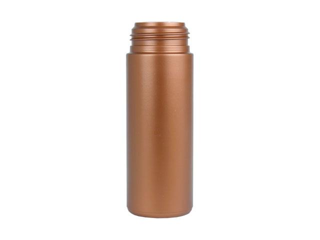 SNEP-26615-BRONZE PLASTIC BOTTLE, 6 OZ. HDPE CYLINDER ROUND WITH A 43MM FINISH, FOAMER STYLE 