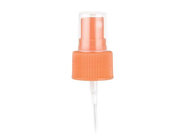 SNHF-22802-PEACH FINE MIST SPRAYER, 24/410 FINISH, WITH A CLEAR PP HOOD AND AN 8 5/16" DIP TUBE 
