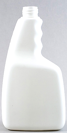 SNEP-750WTR-750ml White PET Pistol Grip Bottle 28mm 410 Finish (212mm tall x 66mmx x 113mm)
