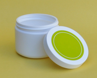 SNSETJRG14-14Oz (414ml) White Plastic Jar with Green/White 89/400 Lid 