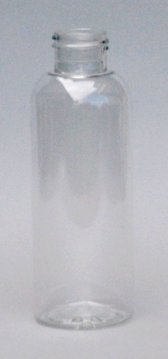 SNEP-125BPETCL-125ml Clear PET Boston Bottle with 24/410 Neck 