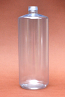 SNEP-50884-1000ml Clear PET Cylindrical Bottle with Square Shoulder 28mm 410 Finish