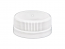 WHITE PLASTIC CAP  FINE RIBBED TAMPER EVIDENT CLOSURE WITH A 38MM FINISH , TAMPER EVIDENT RING, SMOOTH TOP, PLUG SEAL 