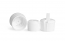 SNDR-2500-02LRG-White Flip Spout Top Cap 24/410 