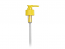 SNHL-21667-YELLOW LOTION PUMP, 28/410 FINISH, FINE RIBBED, 2cc LPD-2 WITH A LOCK DOWN HEAD AND AN 8 1/2" DIP TUBE