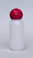 SNSET-4223-30ml Natural HDPE Boston Bottle with 18/415 Magenta Dome Cap 
