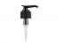 SNHL-22936-BLACK LOTION PUMP, 24/410 FINISH, FINE RIBBED