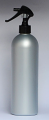 SNSET-28333A-16 OZ. SILVER HDPE BULLET WITH A 24/410 BLACK SWAN NECK SPRAYER