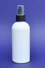 SNSET-250WBPETSBFMS-250ml White Boston PET Bottle with Smooth Black Fine Mist Sprayer 24/410 