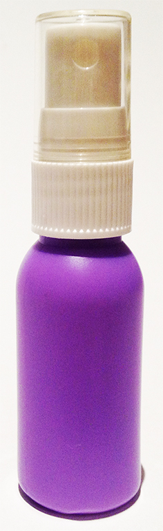 SNSET-4238-30ml Purple HDPE Boston Bottle with 18/415 White Fine Mist Sprayer 