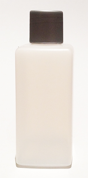 SNSET-22077-PLASTIC BOTTLE 8 OZ. Natural HDPE SQUARE WITH A 28/415 Continuous thread ribbed lid