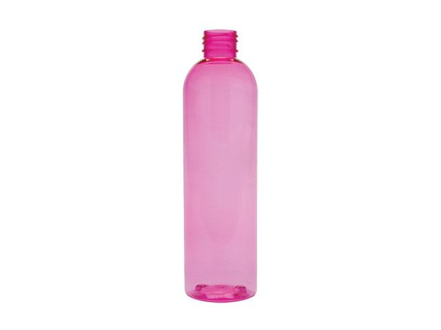 SNEP-27640-PINK PLASTIC BOTTLE, 8 OZ PET BULLET WITH A 24/410 FINISH 