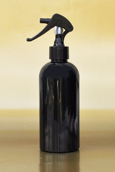 SNSET-250BBPETBSNS-250ml Black Boston PET Bottle with Black Swan Neck Sprayer 24/410