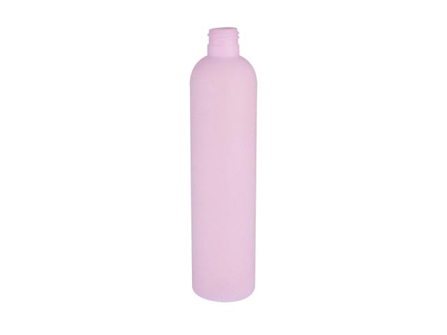 SNEP-25551-LIGHT LAVENDER PLASTIC BOTTLE, 325 ML HDPE BULLET WITH A 24/415 FINISH, SOFT TOUCH, TRANSLUCENT 