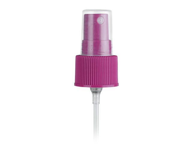 SNHF-24942-MAGENTA FINE MIST SPRAYER 24/410 FINISH, EUROMIST WITH A CLEAR PP HOOD AND A 6 5/16" DIP TUBE