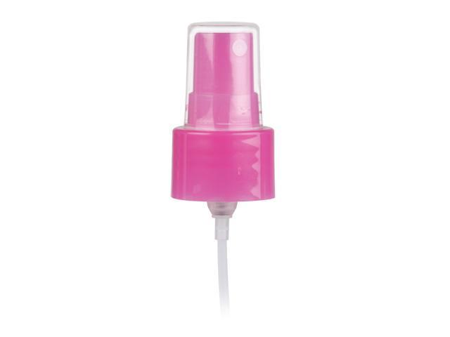 SNHF-24986-PINK FINE MIST SPRAYER SMOOTH, 24/410 FINISH, EUROMIST WITH A CLEAR PP HOOD AND A 7 3/4" DIP TUBE
