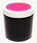 SNJPET500BWP-500ml Black PET Plastic Jar with 89/400 White/Hot Pink Lid 