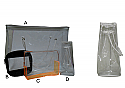 D-PB1008-Conical Clear Tote Bag Size Dia 15cm Height 20cm Drawstring Closure Clear PVC 0.2mm thickness