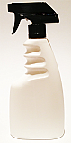 SNSET500WTBS-500ml White Trigger bottle with 28/410 Black Sprayer  