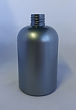 SNEP-500WPETSB- 500ml Silver Pet Stocky Boston Bottle with 28/410 Neck   