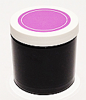 SNJPET500BWPU-500ml Black PET Plastic Jar with 89/400 White/Purple Lid  