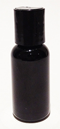 SNSET-1OZBBPETBDTL-1 Oz (~29ml) Black Boston PET Bottle with 20/410 Black Disc Top Lid 