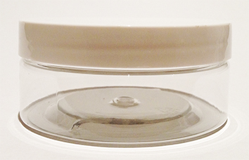 SNJAR150CLFWL-150g Clear PET Plastic Jar with 89/400 Flat White Lid