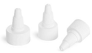 SNDD-2533-15-White Plastic Twist Top Cap 24/410