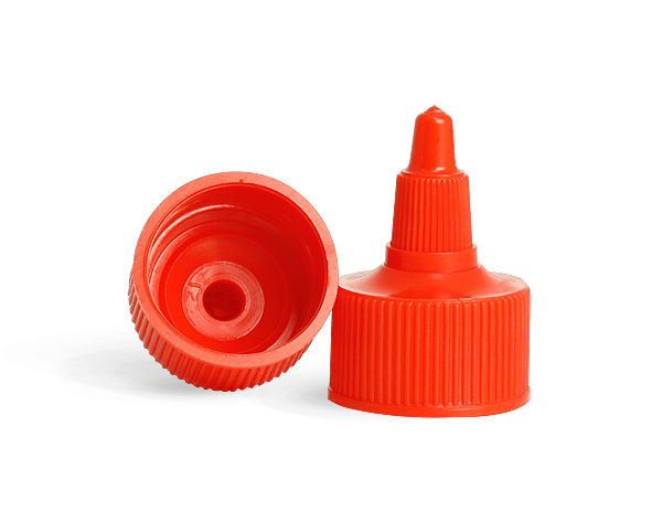 SNDD-2534-01 Plastic LDPE Red Twist Top Cap 28/410