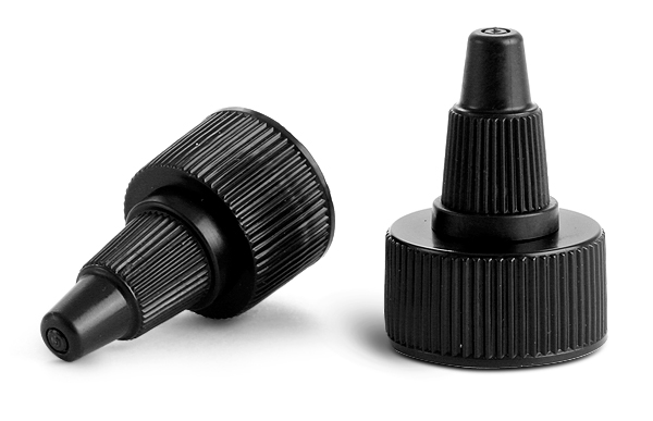 SNDD-2535-04-Black Plastic Twist Top Cap 24/410  