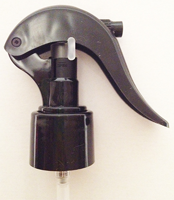 SNHT-77701-24/410 Swan Neck Finger Trigger Sprayer Black