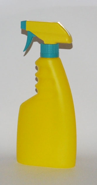 SNSET500YTYGS-500ml Yellow trigger bottle with 28/410 Yellow/Green Sprayer   