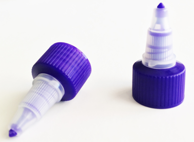 Hot Purple Natural Plastic Twist Top Cap 20/410