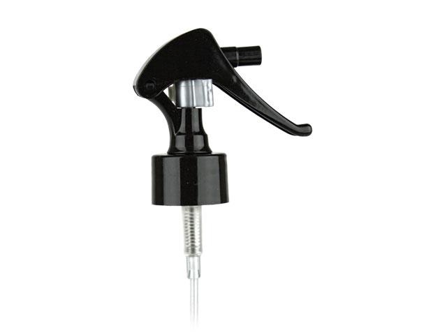Swan Neck Mini Finger Trigger Sprayer BLACK 24/410 Neck