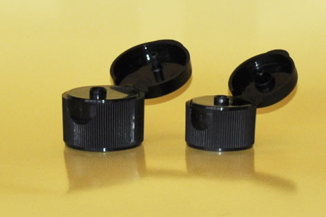 SNDR-BFTDCFR24410-Black Flip Top Dispensing Cap Fine Ribbed 24/410  