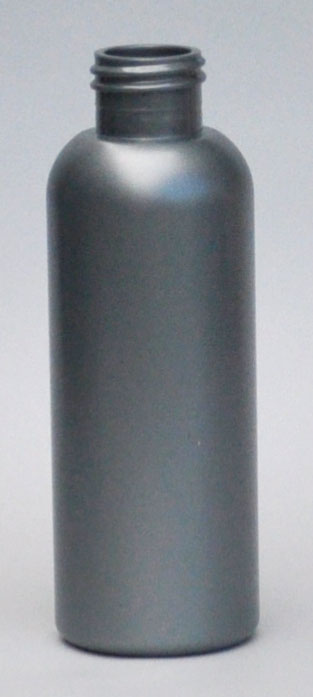 SNEP-125BPETS-125ml Silver PET Boston Bottle with 24/410 Neck  