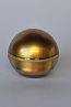 CBJ50-Cosmetic Glode Jar-50g-Gold with Metallic Gold Ring (With Lid)