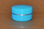 SNCOSJ10B-10g Plastic Cosmetic Jar with Lid Blue with Silver Rim 
