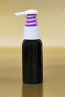 SNSET-50BBPETWPP-50ml Black Boston PET Bottle with White/Purple Pump 24/410