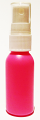 SNSET-4239-30ml Pink HDPE Boston Bottle with 18/415 White Fine Mist Sprayer 