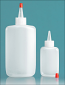 SNSET0136-10-Oval 2 Oz Squeezer Bottle with Red Tipped Yorker Cap