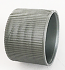 Matt Silver Fine Ribbed Continuous Thread Plastic Screw Top Cap 24/410 