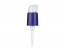 BLUE/NATURAL COSMETIC TREATMENT PUMP, 24/410 FINISH, SMOOTH, SONNET, LOCK UP STYLE WITH A 6 5/8" DIP TUBE, MATTE FINISH, NATURAL ACTUATOR 