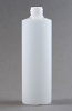 SNEP-50996-250ml Natural HDPE Round Bottle (Square Shoulder) 24mm Screw Finish 